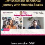 Amanda Seales Instagram – Jeff on @amandaseales’ YouTube channel sharing about his experience as the son of an OFW and the connections between US empire, labor, and family separation 💙 link to watch the entire interview in our linktree!