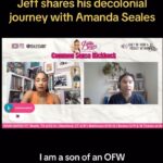 Amanda Seales Instagram - Jeff on @amandaseales’ YouTube channel sharing about his experience as the son of an OFW and the connections between US empire, labor, and family separation 💙 link to watch the entire interview in our linktree!
