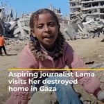 Amanda Seales Instagram - Via @aljazeeraenglish The aspiring journalist who’s gathered a social media following covering #Israel’s war on #Gaza, Lama Abu Jamous shares her first visit to her destroyed house after she had been displaced. . #Israel_Gaza_war #Journalism
