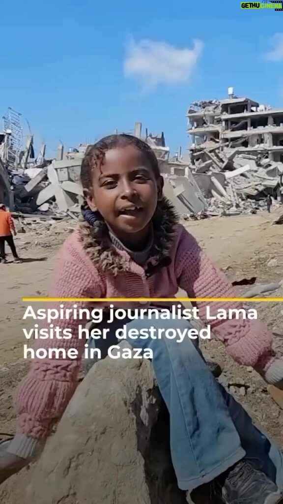 Amanda Seales Instagram - Via @aljazeeraenglish The aspiring journalist who’s gathered a social media following covering #Israel’s war on #Gaza, Lama Abu Jamous shares her first visit to her destroyed house after she had been displaced. . #Israel_Gaza_war #Journalism