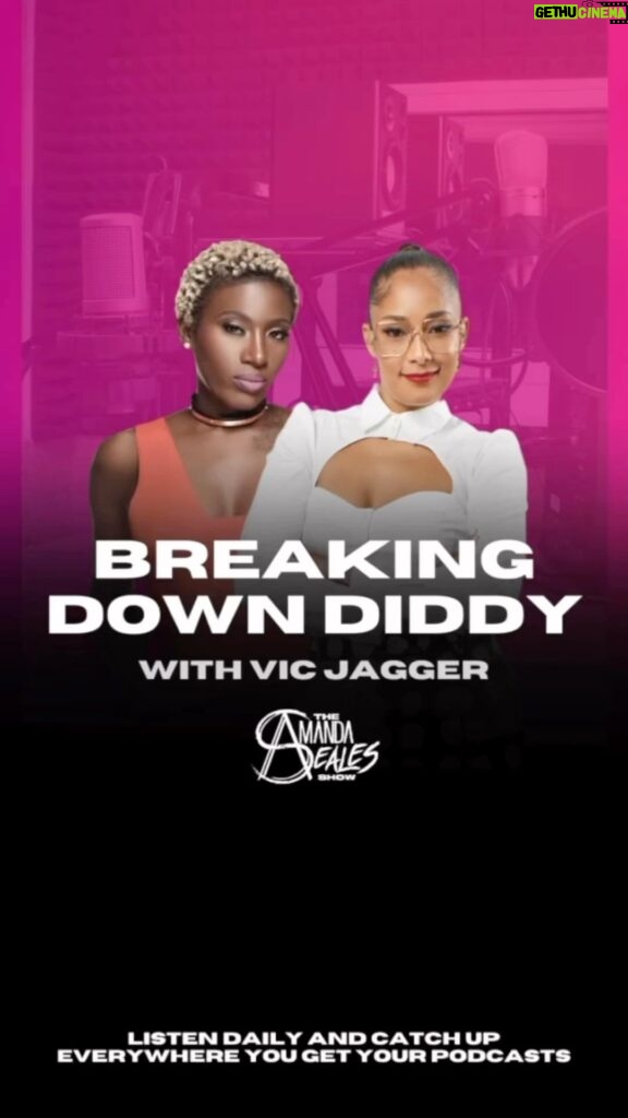 Amanda Seales Instagram - Headliner of the Week, Vic Jagger, joins #TheAmandaSealesShow and shares her thoughts on why people are piling on Diddy. Share your thoughts on the Diddy situation with Amanda. It’s simple, just dial 1-855-262-6328 and get it off your chest. There’s more #GroupChatThursday waiting for you wherever you get your podcasts.
