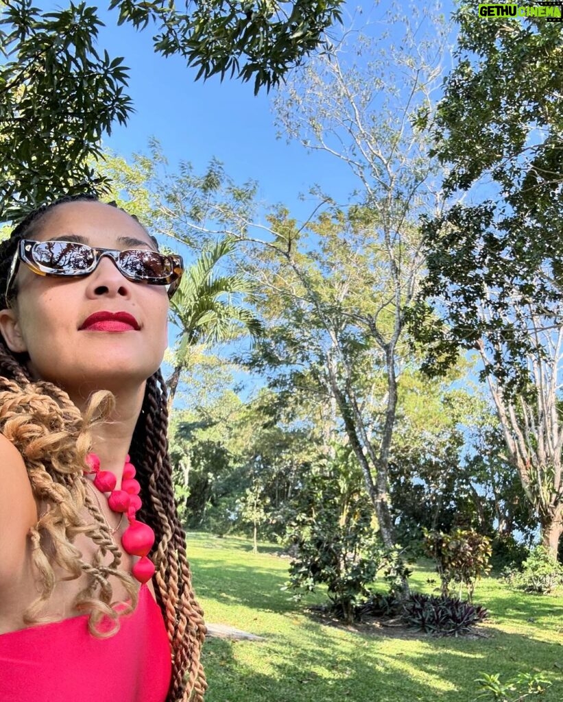 Amanda Seales Instagram - @kaanabelize is a space of natural beauty that reminds you how necessary it is to get away, quiet the noise, and listen to the lullaby of the leaves🌳 #KaanaBelize, #xoBelize #ad