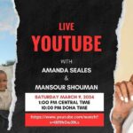 Amanda Seales Instagram - Assalam alaykum, Join Amanda Seales on YouTube Live TODAY at 1 pm Central time / 10 pm Doha time. I am really looking forward to catching up with my friend, Amanda! Join us here: https://www.youtube.com/watch?v=I8f9hOw39Ls link in BIO #firesidechat #catchingupwithmansour #AmandaSealesTV @amandaseales