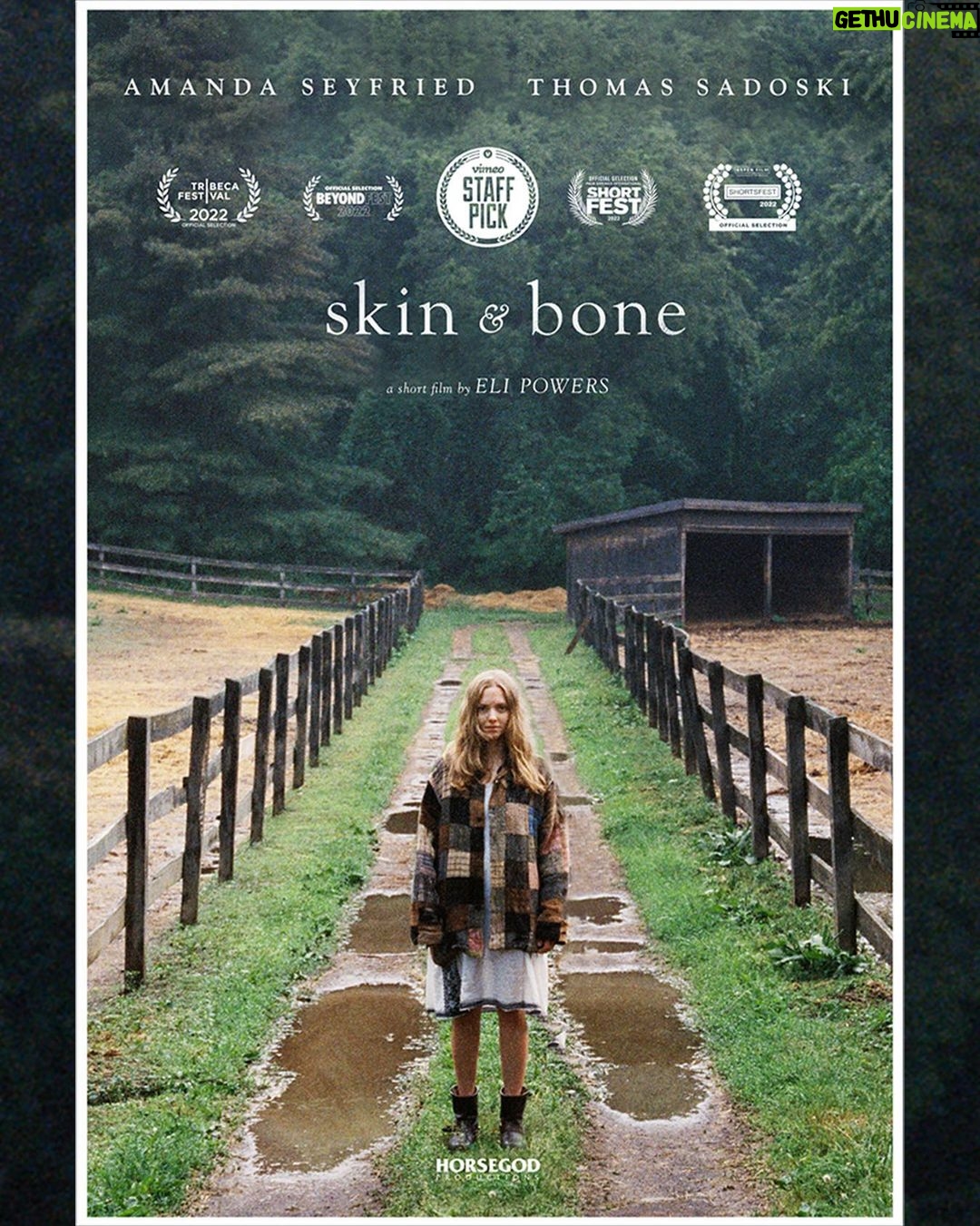 Amanda Seyfried Instagram - This is a short film. It’s short enough for your lunch break, pee break, social media break. It’ll haunt you, too. Thank you @elipowersfilm for putting me in your magic. Click my profile link or the one in my story.