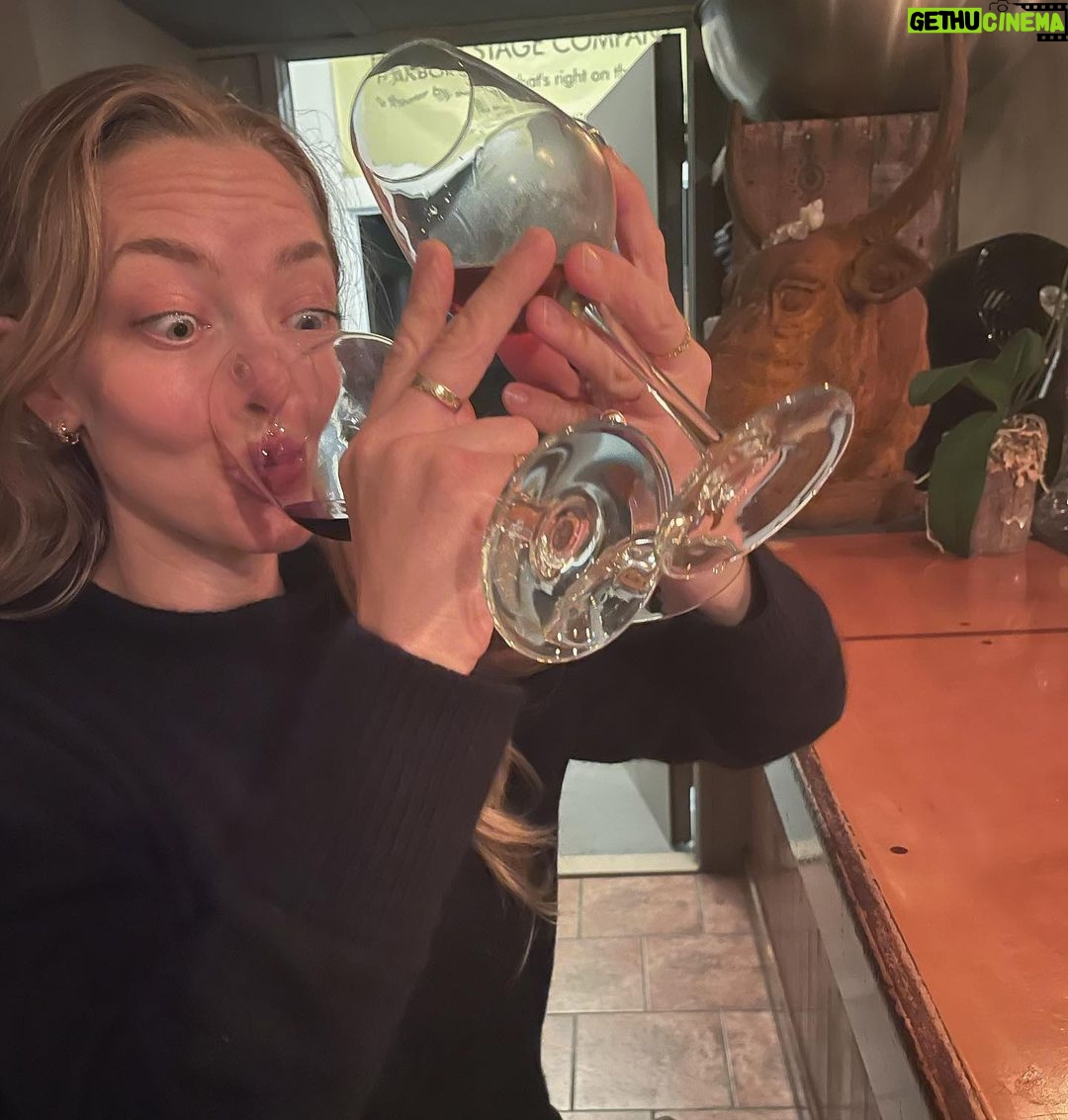 Amanda Seyfried Instagram - Took @jpworsham on a fancy date with wines and wonderful foods. Thank you Chef and friends. 🌊