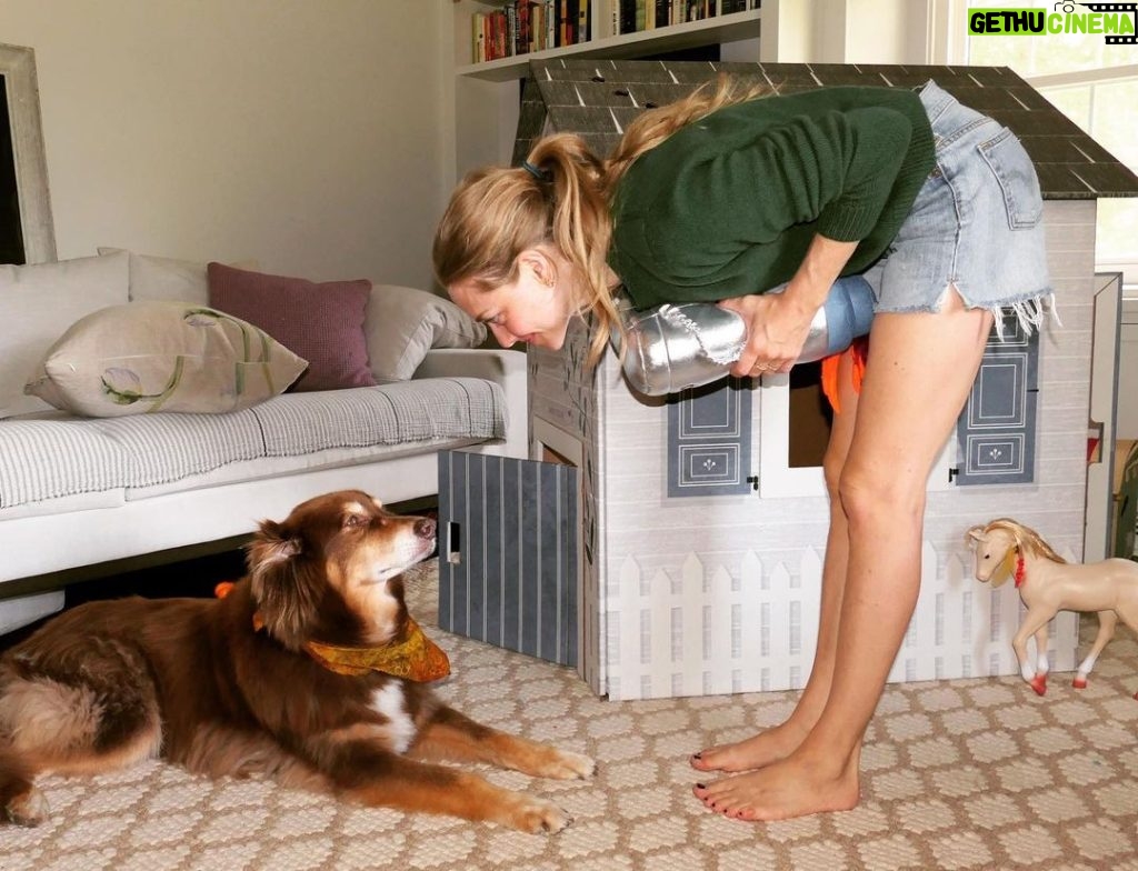 Amanda Seyfried Instagram - Cardboard real estate is earth-friendlier (and fun-just ask your kids)