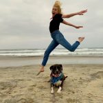 Amber Heard Instagram - Beach flight with my roll dog