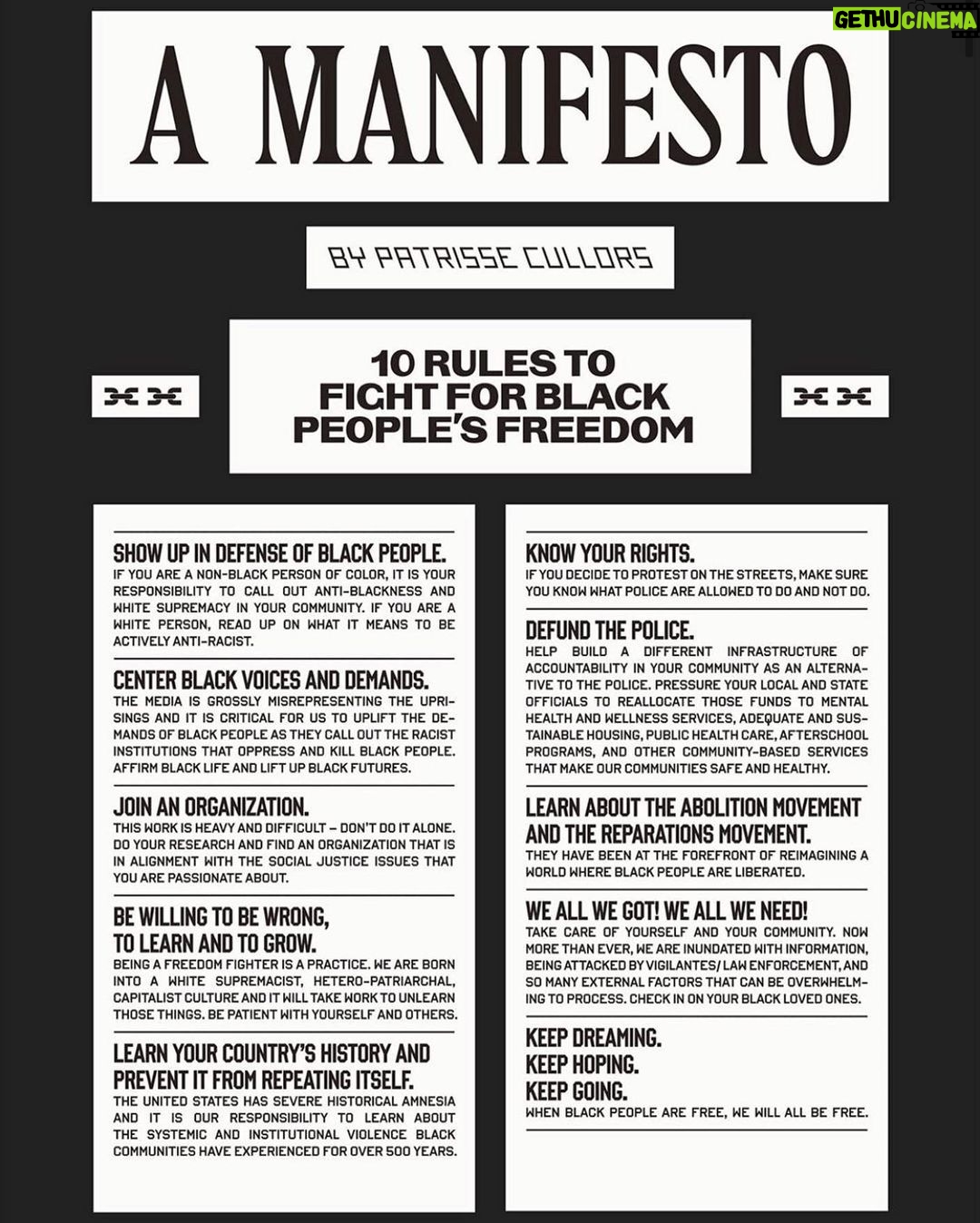 Amber Heard Instagram - Ten steps to better ally-ship from @blklivesmatter co-founder, the brilliant @osopepatrisse ✊🏻