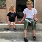 Amber Heard Instagram - Top knot twins.... enjoying a tiny bit of peace from the tiniesttt member of the family