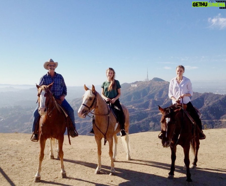 Amber Heard Instagram - Memories of taking Arrow for a trot around the Hollywood sign with Papa Heard and Sissy