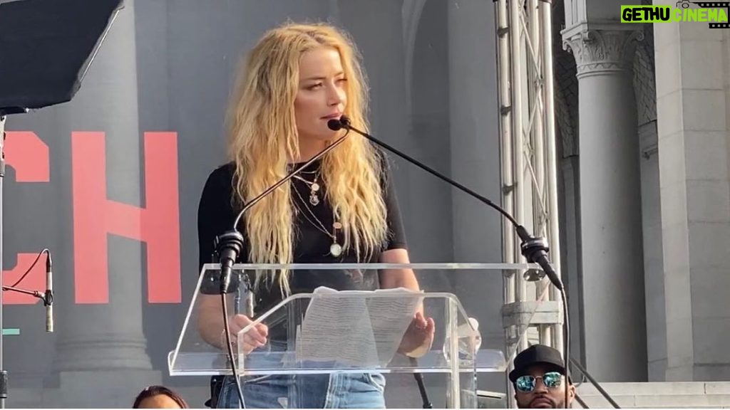 Amber Heard Instagram - Proud to stand alongside so many strong and courageous people in the fight for equality at the 4th annual Women’s March