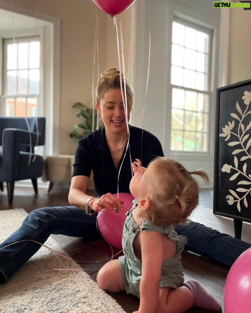 Amber Heard Instagram - My little O is a year old today. I still can’t believe you’re here. The greatest year ❤️
