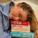 Amber Heard Instagram - Can you guess who one of my favorite authors is…
