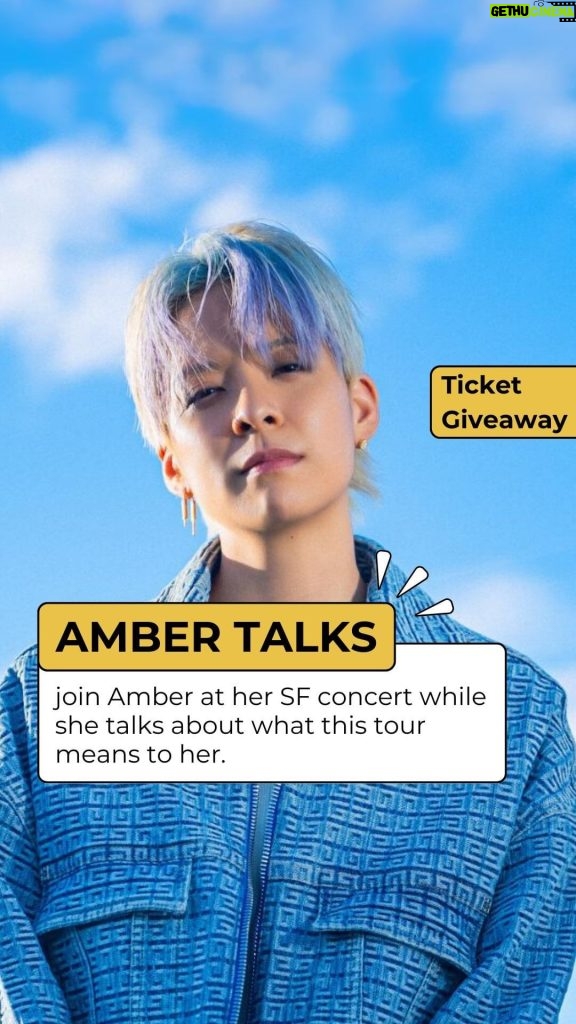 Amber Liu Instagram - Join Amber 🎥behind-the-scenes🎥 at her recent San Francisco show as she performs, plays, and finds peace 🩵⁠ ⁠ 👀Stay tuned for more exclusive 🎥behind-the-scenes🎥 footage of Amber with NextShark!⁠ ⁠ @AmberLiu and @Nextshark are excited to announce a ⭐TICKET GIVEAWAY⭐ for her first-ever solo tour “No More Sad Songs” in the U.S.! This is your LAST CHANCE TO ENTER!⁠ ⁠ Amber is on tour NOW and tickets are on sale and available in our linkinbio!⁠ ⁠ If you want to enter the TICKET GIVEAWAY to see Amber Liu in:⁠ ⁠ 🎫 NYC (1/26)⁠ 🎫 DC (1/28)⁠ ⁠ 👇 Comment down below which show you want to attend!⁠ ⁠ Follow @NextShark and @AmberLiu to stay updated on the WINNER announcements 🥳⁠ ⁠ ⁠ #GIVEAWAY #nomoresadsongs #nomoresadsongstour #ticketgiveaway #commentbelow #newyork #newyorkcity #dc #washingtondc #concertsnearme ⁠
