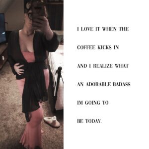 Amber Portwood Instagram - It’s going to be a badass Saturday!

#morningcoffee #coffeelover #saturdayvibes #saturdayselfies #badass #lovingme #loveyourself #wereinthistogether❤️