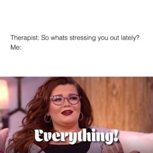 Amber Portwood Instagram - Who can relate? I mean, it’s everything and nothing all at the same time.

#cantfindthewords #thearpysession #thearpymatters #thearpyworks #speaktoyourhealthcareprofessionals #yourenotalone #itwillpass