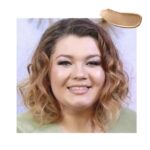 Amber Portwood Instagram - Fresh, baby face. #tht #nofillers #youthfulsmile #throwback #onceuponatime #curlyhair #twotonehair #amberportwood