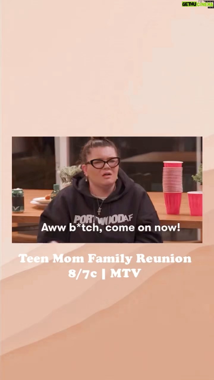 Amber Portwood Instagram - This episode is WILD, y'all! π₯³ See a whole other side of the moms on #TeenMomFamilyReunion TONIGHT at 8/7c on @MTV! π₯π΄ . . . . . #comeonnow #lol #teenmomog #teenmomfamilyreunion #amberportwood