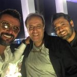 Amin Hayaei Instagram - مراسم تجليل از حميد نعمت الله عزيز به مناسبت اكران فيلم سينمايى رگ خواب 🌹🙌 @roozbeh_moeini #roozbeh_moeini
