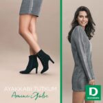 Amine Gülşe Instagram – Topuklu kısa botlarım çok trend 💚🤗 #ayakkabıtutkum #deichmann