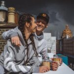 Amine Gülşe Instagram - Having good coffee and food with a great view at @39stepscoffeehaus #39rooftop together with my love @m10_official ☕️✨💛 Knightsbridge