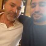 Amir Khan Instagram - Under the same roof, my favourite fighters @miketyson @oscardelahoya and @sugarrayleonard. mikes got jokes 😂