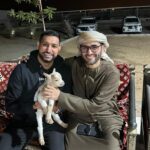 Amir Khan Instagram - Farm house bbq with @taher_anwahi and friends. Amazing hospitality from brother Taher @saoudalawadhi who wants one ? Dubai, United Arab Emirates