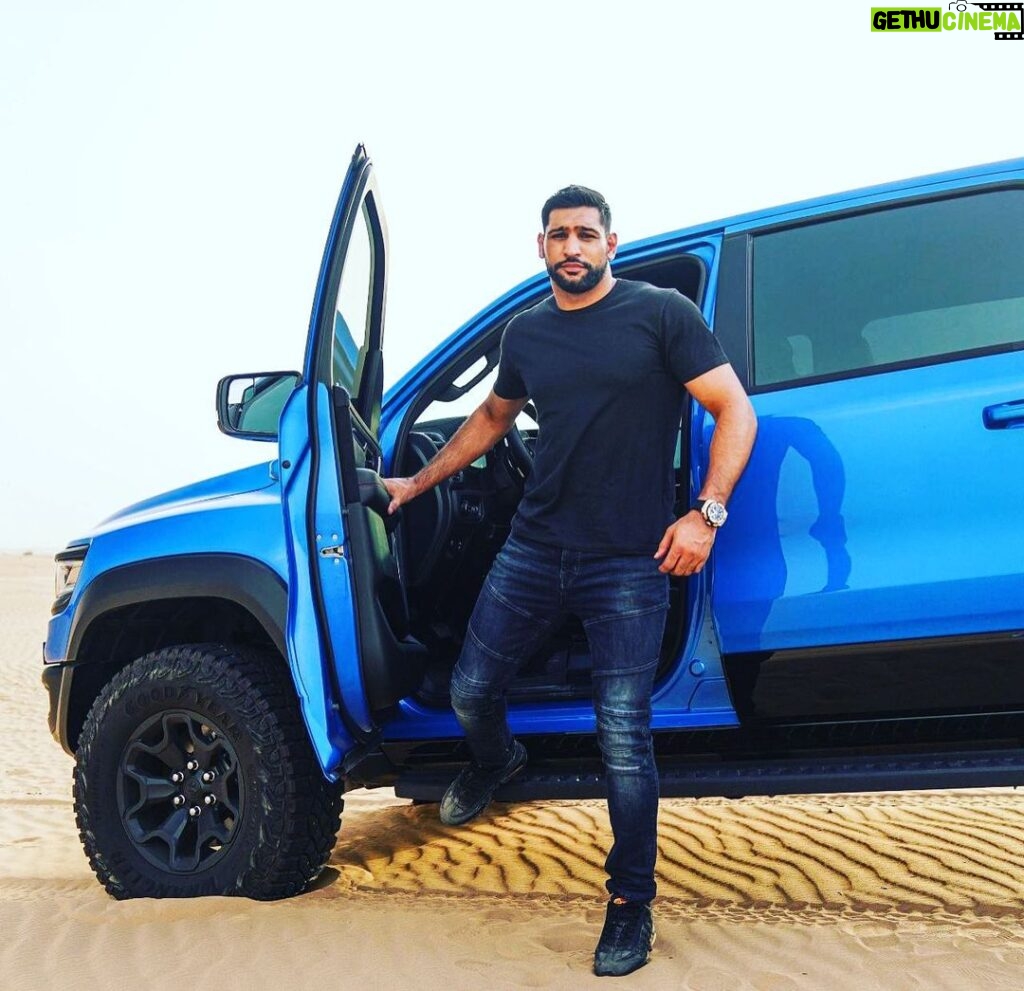 Amir Khan Instagram - Desert… is a very good place to find yourself. Or lose yourself. Dubai, United Arab Emirates