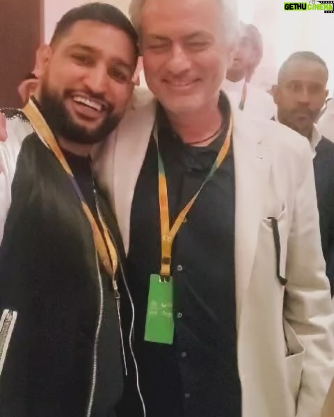 Amir Khan Instagram - Great night in Saudi Arabia. Well done @anthonyjoshua on the knockout, and @turkialalshik @visitsaudi on the event 👊🏼 Riyadh, Saudi Arabia
