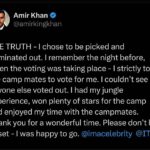 Amir Khan Instagram - Thank you @itv @imacelebrity I had such a great time. Stay tuned in and watch who will become the jungle legend. @imacelebrity @itv #imacelebrity