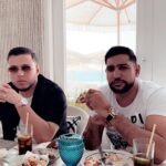 Amir Khan Instagram - Lunch with friends. Had to finish with a double espresso. God bless you all jzk SAL at Burj Al Arab