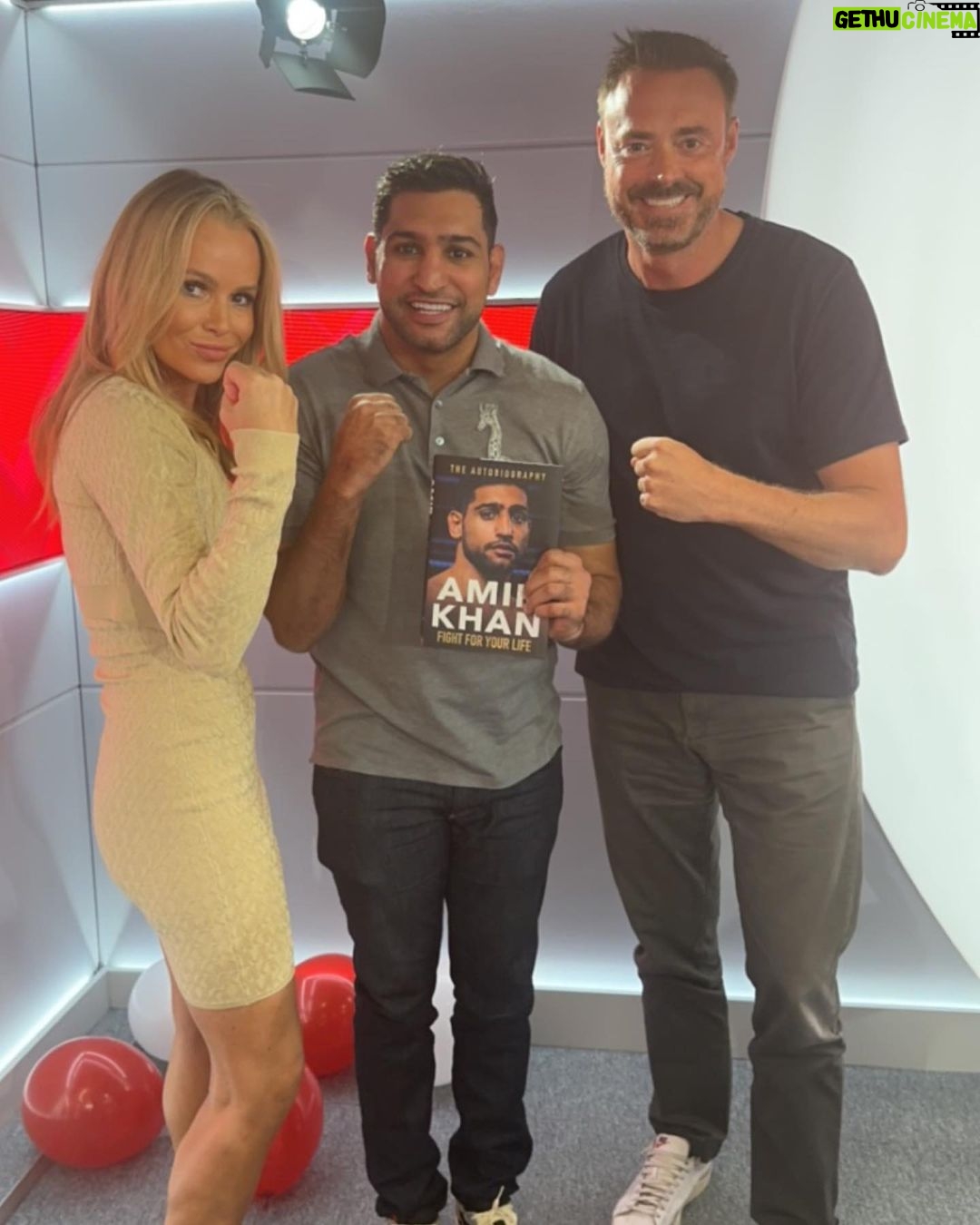 Amir Khan Instagram - Good day of media in London with old friends and new. Chatting about the new book. Link in bio. London, United Kingdom