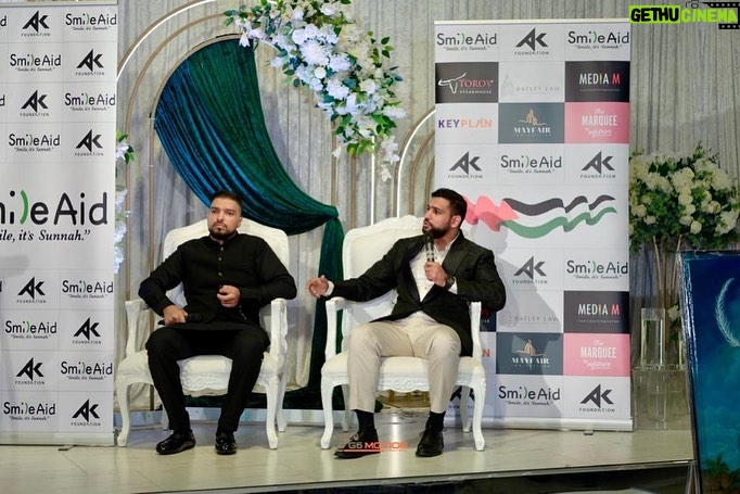 Amir Khan Instagram - Following the great success of the @amirkhanfoundation and @smile.aid event in Manchester, I would like to give special thanks to *H. E. Dr Husam Zomlot Ambassador of the State of Palestine* @hzomlot who came specially to show his support to our cause alongside The Consul General of Pakistan, Turkey, Iraq, Libya, Lord Wajid Khan and many others officials with over 700 VIP guests, supports and the business community from around the UK, Alhamdulilah. Special thanks to my brother @ishfaq_farooq & @mylahore_ for giving us the Marquee with food cost free. Our support for the people of Palestine and those most in need around the world has only got stronger and as promised shall continue inshallah. Thank you Manchester again for your generous love and support raising over 250k in pledges for ๐ต๐ธ Mashallah.
