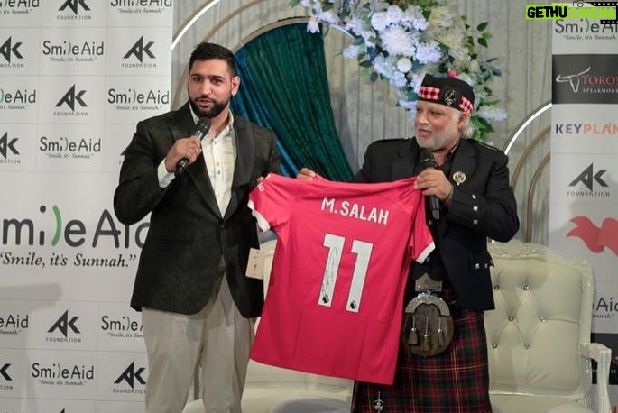 Amir Khan Instagram - Following the great success of the @amirkhanfoundation and @smile.aid event in Manchester, I would like to give special thanks to *H. E. Dr Husam Zomlot Ambassador of the State of Palestine* @hzomlot who came specially to show his support to our cause alongside The Consul General of Pakistan, Turkey, Iraq, Libya, Lord Wajid Khan and many others officials with over 700 VIP guests, supports and the business community from around the UK, Alhamdulilah. Special thanks to my brother @ishfaq_farooq & @mylahore_ for giving us the Marquee with food cost free. Our support for the people of Palestine and those most in need around the world has only got stronger and as promised shall continue inshallah. Thank you Manchester again for your generous love and support raising over 250k in pledges for ๐ต๐ธ Mashallah.