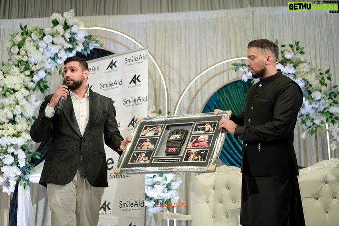 Amir Khan Instagram - Following the great success of the @amirkhanfoundation and @smile.aid event in Manchester, I would like to give special thanks to *H. E. Dr Husam Zomlot Ambassador of the State of Palestine* @hzomlot who came specially to show his support to our cause alongside The Consul General of Pakistan, Turkey, Iraq, Libya, Lord Wajid Khan and many others officials with over 700 VIP guests, supports and the business community from around the UK, Alhamdulilah. Special thanks to my brother @ishfaq_farooq & @mylahore_ for giving us the Marquee with food cost free. Our support for the people of Palestine and those most in need around the world has only got stronger and as promised shall continue inshallah. Thank you Manchester again for your generous love and support raising over 250k in pledges for ๐ต๐ธ Mashallah.