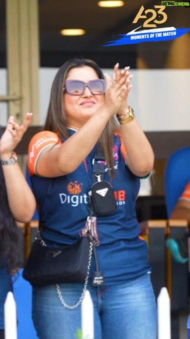 Amrapali Dubey Instagram - Here is the “A23 Moments of the Match” of @aamrapali1101 from the match between @bhojpuridabanggsccl and @telugu.warriors at Sharjah. Watch #CCL2024 Live on JioCinema and Sony Ten 5. #A23 #CCLSeason10 #Chalosaathkhelein #CCLonJioCinema #CelebrityCricketLeague #JioCinema #A23MomentsoftheMatch @a23rummy @officialjiocinema @sonysportsnetwork