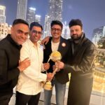 Amrapali Dubey Instagram - CCL Curtain raiser 🫶🏻 And @dineshlalyadav jis birthday celebration 🥰 @senguptajisshu @navraj_hans @isudheerbabu @vishnuinduri Dubai Mall-Burj Khalifa