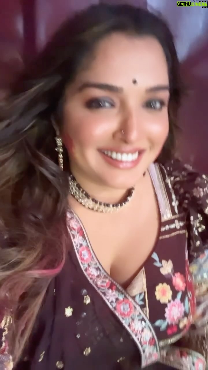 Amrapali Dubey Instagram - Holi event ππ«Άπ»