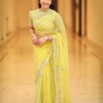Amritha Aiyer Instagram - 🌞💫 #hanuman . Outfit - @swathiveldandi_official Jewellery - @kushalsfashionjewellery Styled - @shrushti_216