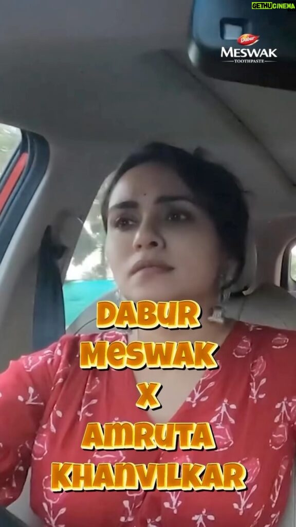 Amruta Khanvilkar Instagram - Step into Amruta’s world of rare eats in Maharashtra! With Dabur Meswak by her side, she feasts without a care. Catch all the excitement on ‘Ticket To Maharashtra’ on YouTube, and dig into the delicious stories! @amrutakhanvilkar @videowaleengineer #DaburMeswak #Meswak #Dabur #CompleteOralCare #AmrutaKhanvilkar #TicketToMaharastra