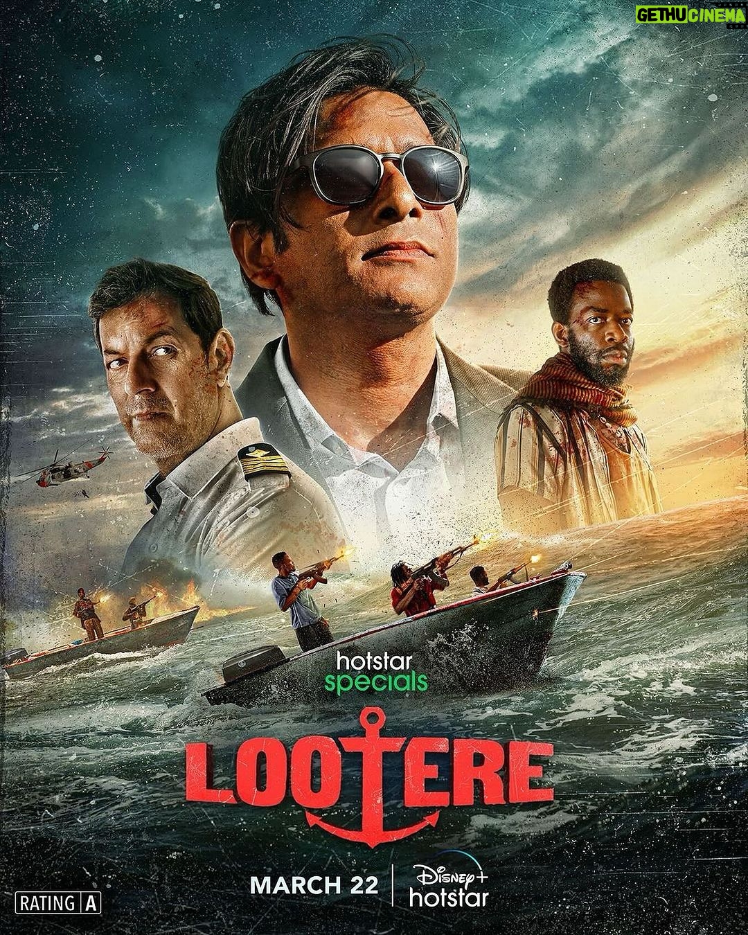 Amruta Khanvilkar Instagram - Posted @withregram • @jaihmehta In other news. Our show #Lootere comes out in just 10 days! My caffeine addiction mixed with my ADHD is making me oscillate between sheer terror and unbridled excitement faster than you can say ‘Lootere.’ Imagine something you’ve nurtured, argued with, and lost sleep over for three years, suddenly deciding to take on the world. My emotions are like a rollercoaster designed by somebody with hand tremors! So please bear with me, because the floodgates are about to open up with more posts than you bargained for :) In the meanwhile. The poster of our show. But again, this isn’t just a poster, it’s three-year-journey of blood, sweat, and the occasional tears all rolled into one. So buckle up kids, there’s something new coming your way. Something that was created by a bunch of stupidly passionate people. Something for you to sit at home and just plain-simple, Enjoy! 22nd March. Only on @disneyplushotstar 🏴☠️ 🛳️ 🔫 😎 💥