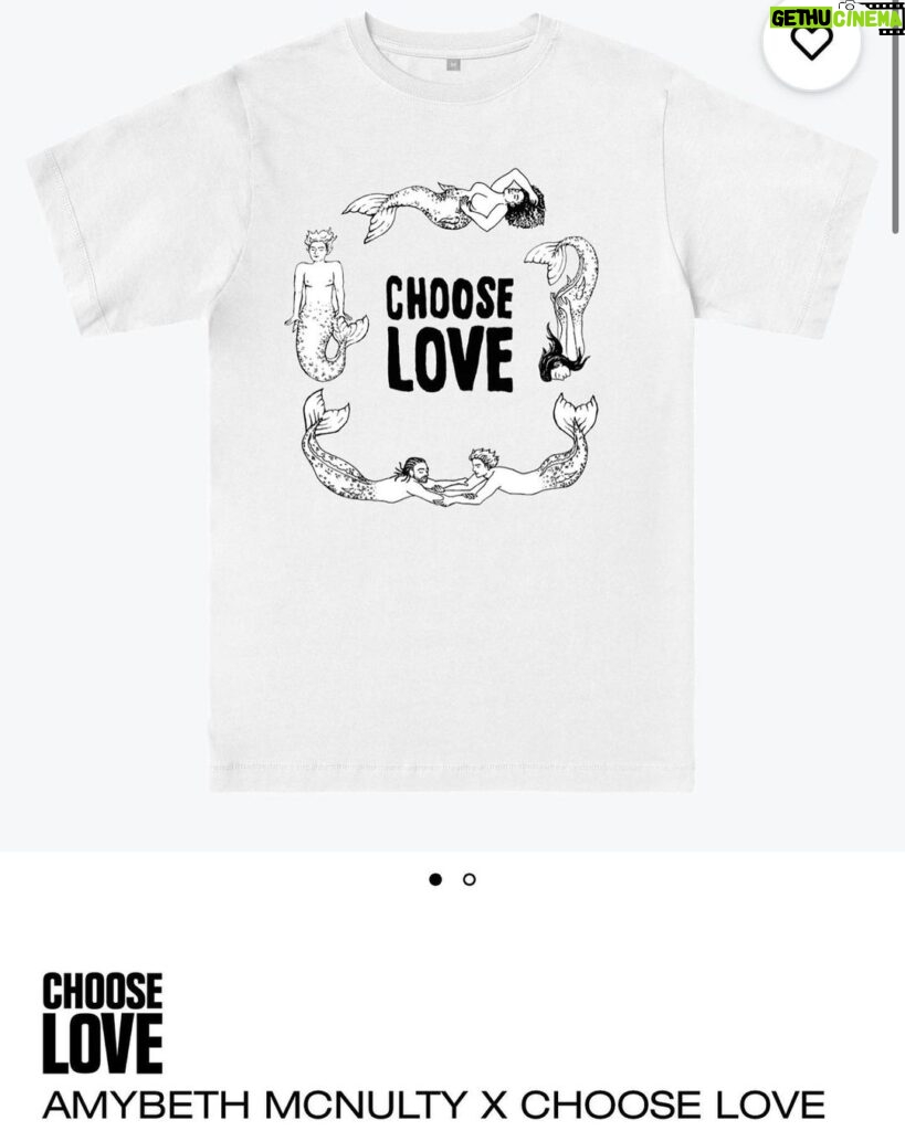 Amybeth McNulty Instagram - Aside from being a part time supermodel & emotion faker I DESIGNED A T SHIRT!! (Sustainably as well!) @chooselove was kind enough to ask me to be involved! You donate to Choose Love by purchasing 🤍
