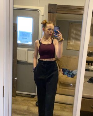 Amybeth McNulty Instagram - All my puny sorrows was such a joy to work on.  Even in the midst of Covid everyone’s passion was so strong because this story is such an important one. Particularly now with this odd time we’re living in and mental health becoming something we are beginning to discuss more openly. For those experiencing it and those wanting to understand. So so grateful to be a part of this.🤍