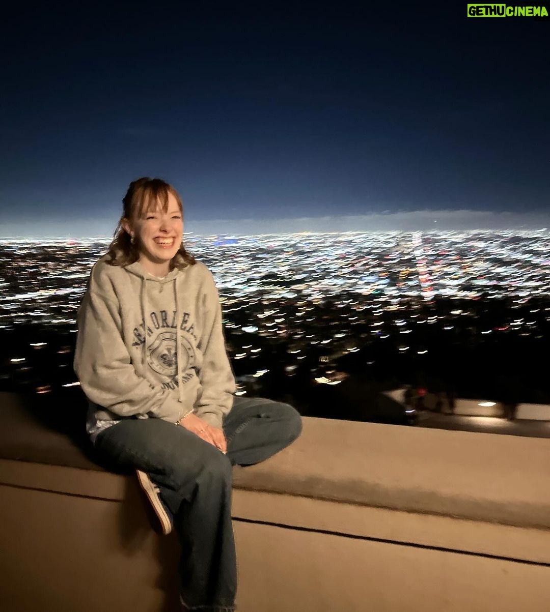 Amybeth McNulty Instagram - Finally made it to the city of stars with my brother @aymericjettmontaz ✨❤️ Hollywood Sign