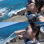 An Yu-jin Instagram - blue🐬🐬 Hālona Blowhole