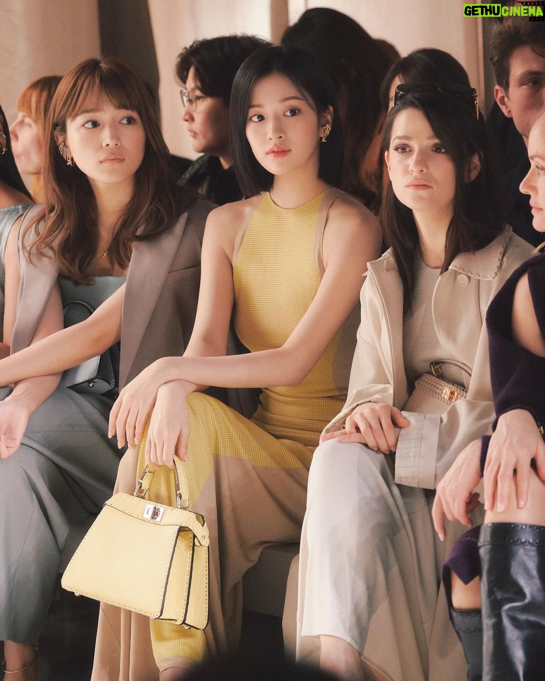 An Yu-jin Instagram - My second visit to Milan🐥 thank you @fendi 💛