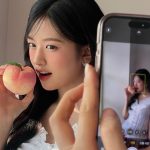 An Yu-jin Instagram - 복숭아 누르지마세용