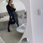 Anaïs Camizuli Instagram - Full Black 🖤 Trench @babayan_collection Bottes @nakedwolfe Sac @courreges