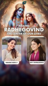 Anagha Bhosale Instagram - IMPORTANCE of spirituality, naam jaapa, human life. Radha Rani & Krishna’s katha & much more 🦚 Thank you everyone for joining 🙏🏻😊