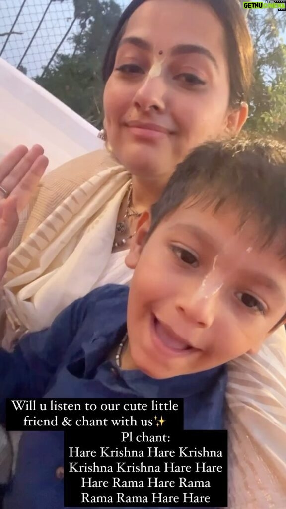 Anagha Bhosale Instagram - Pl listen to our cute little friend:🦚 Comment Hare Krishna everyone , share & start chanting Hare Krishna Hare Krishna Krishna Krishna Hare Hare Hare Rama Hare Rama Rama Rama Hare Hare